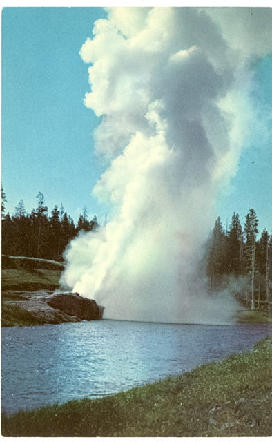 Riverside Geyser, Upper Geyser Basin, Yellowstone National Park - Carey's Emporium
