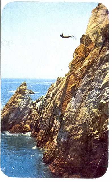 El Campeon Clavadista en la Quebrada, Acapulco, Gro. Mexico - Carey's Emporium