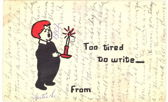 Too Tired To Write - Carey's Emporium