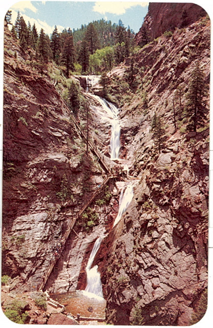 Seven Falls in South Cheyenne Canon, Colorado Springs, CO - Carey's Emporium