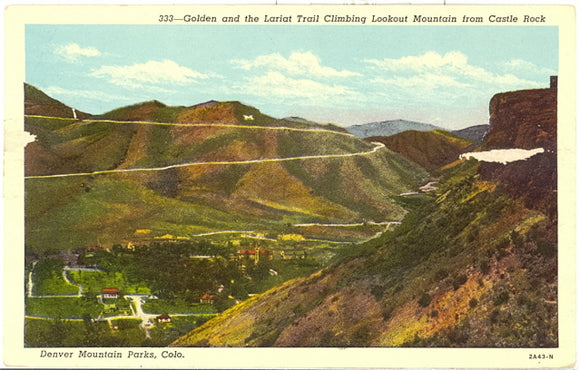 Golden and the Lariat Trail Climbing Lookout Mountain from Castle Rock, Denver Mountain Parks, CO - Carey's Emporium