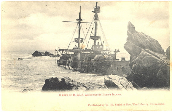 Wreck of H. M. S. Montagu, Lundy Island, Devon - Carey's Emporium
