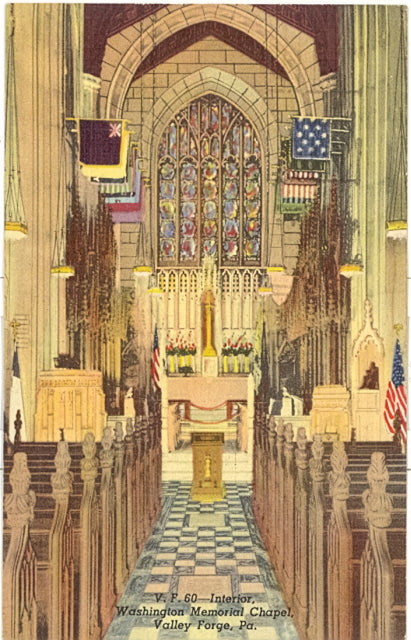 Interior, Washington Memorial Chapel, Valley Forge, PA - Carey's Emporium