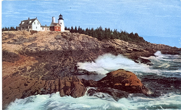 Lighthouse on the Rockbound coast of Maine, Pemaquid Point, ME - Carey's Emporium