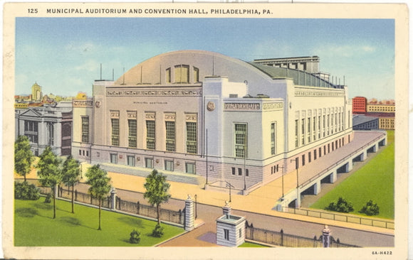 Municipal Auditorium and Convention Hall, Philadelphia, PA - Carey's Emporium