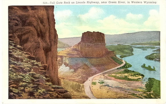 Toll Gate Rock on Lincoln Highway, near Green River, WY - Carey's Emporium