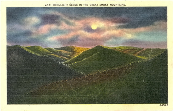 Moonlight Scene in the Great Smoky Mountains - Carey's Emporium