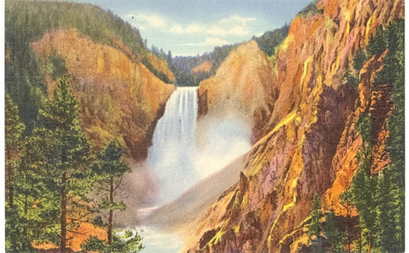 Great Falls and Grand Canon of the Yellowstone, Yellowstone National Park - Carey's Emporium