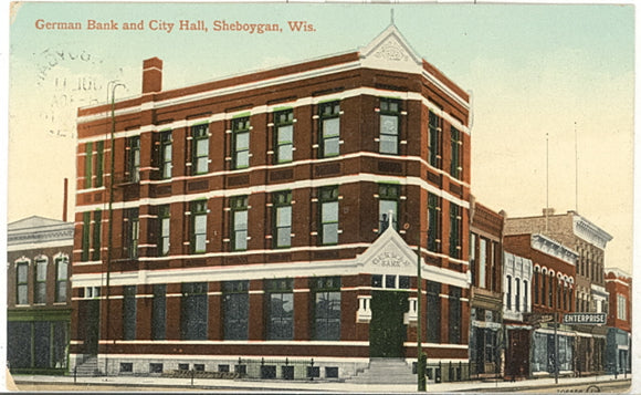 German Bank, and City Hall, Sheboygan, WI - Carey's Emporium