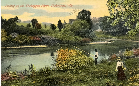 Fishing on the Sheboygan River, Sheboygan, WI - Carey's Emporium
