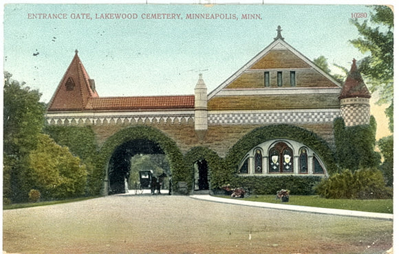 Entrance Gate, Lakewood Cemetery, Minneapolis, MN - Carey's Emporium