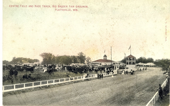 Centre Field and Race Track, Big Badger Fair Grounds, Platteville, WI - Carey's Emporium