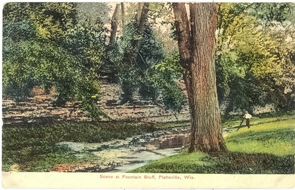 Scene at Fountain Bluff, Platteville, WI - Carey's Emporium