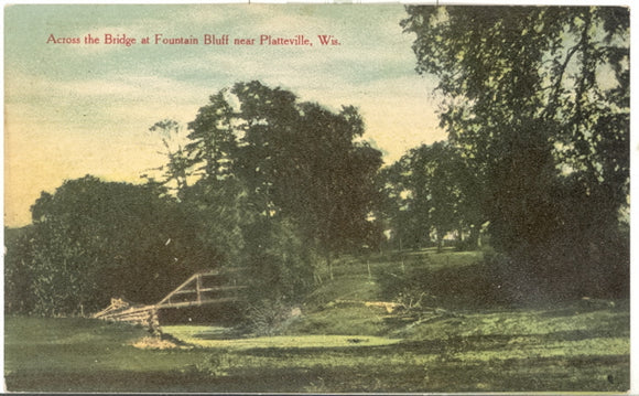 Across the Bridge at Fountain Bluff, Platteville, WI - Carey's Emporium