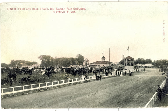 Centre Field and Race Track, Big Badger Fair Grounds, Platteville, WI - Carey's Emporium