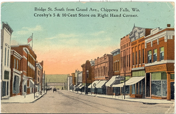 Bridge St. South from Grand Ave., Chippewa Falls, WI - Carey's Emporium