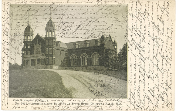 Administration Building at State Home, Chippewa Falls, WI - Carey's Emporium