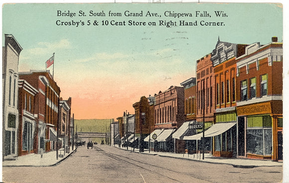 Bridge St. South from Grand Ave., Chippewa Falls, WI - Carey's Emporium