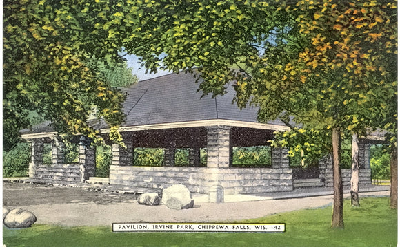 Pavilion, Irvine Park, Chippewa Falls, WI - Carey's Emporium