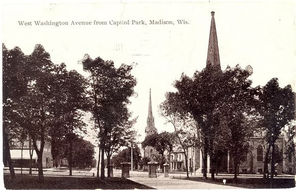 West Washington Avenue from Capitol Park, Madison, WI - Carey's Emporium
