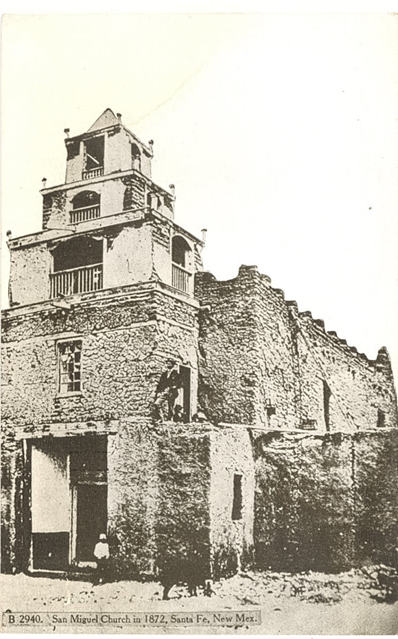 San Miguel Church in 1872, Santa Fe, NM - Carey's Emporium
