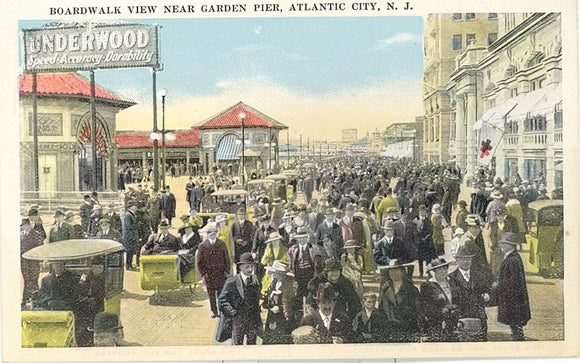 Boardwalk View Near Garden Pier, Atlantic City, NJ - Carey's Emporium