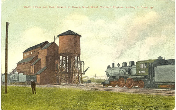 Water Tower and Coal Schute at Havre, MT - Carey's Emporium