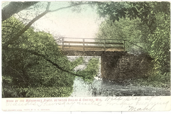 Nook by the Menominee River, Between Dallas and Chetek, WI - Carey's Emporium