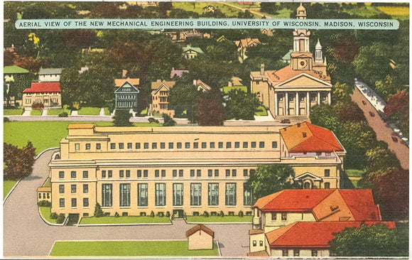 Aerial View of the New Mechanical Engineering Building, University of Wisconsin, Madison, WI - Carey's Emporium