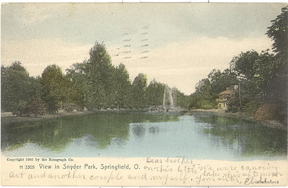 View in Snyder Park, Springfield, OH - Carey's Emporium