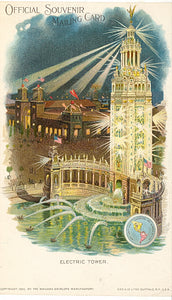 Electric Tower, Official Souvenir Mailing Card, Pan-American Exhibition, Buffalo, 1901 - Carey's Emporium