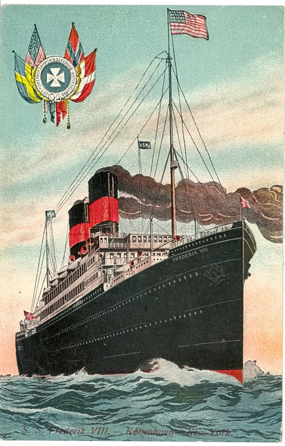 S. S. Frederik VIII Kobenhaun, New York - Carey's Emporium