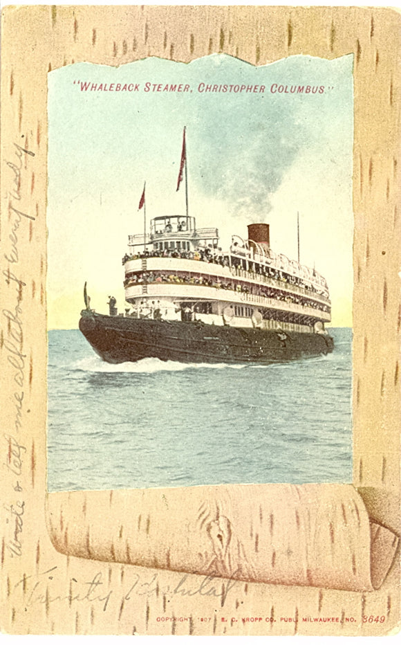 Whaleback Steamer Christopher Columbus - Carey's Emporium