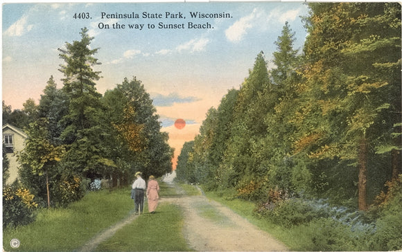 On the way to Sunset Beach, Peninsula State Park, WI - Carey's Emporium