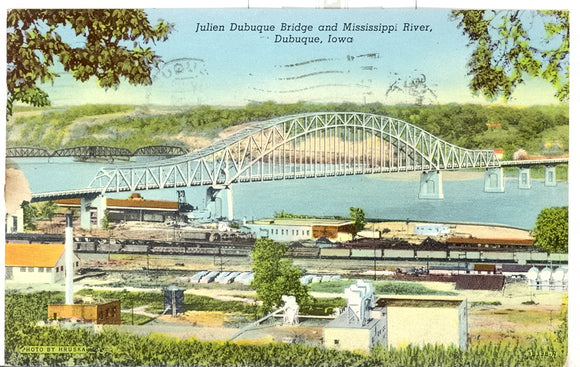 Julien Dubuque Bridge and Mississippi River, Dubuque, IA - Carey's Emporium