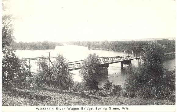Wisconsin River Wagon Bridge, Spring Green, WI - Carey's Emporium