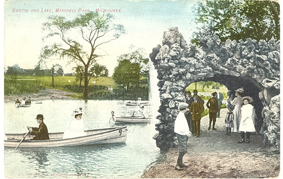 Grotto and Lake, Mitchell Park, Milwaukee, WI - Carey's Emporium