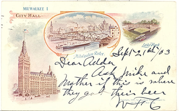 City Hall, Milwaukee River, Lake View, Milwaukee, WI - Carey's Emporium