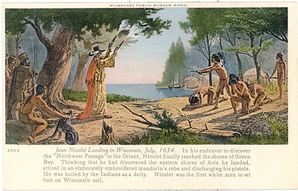 Jean Nicolet Landing in Wisconsin, July, 1634 - Carey's Emporium