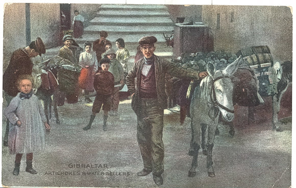 Artichokes and Water Sellers, Gibraltar - Carey's Emporium
