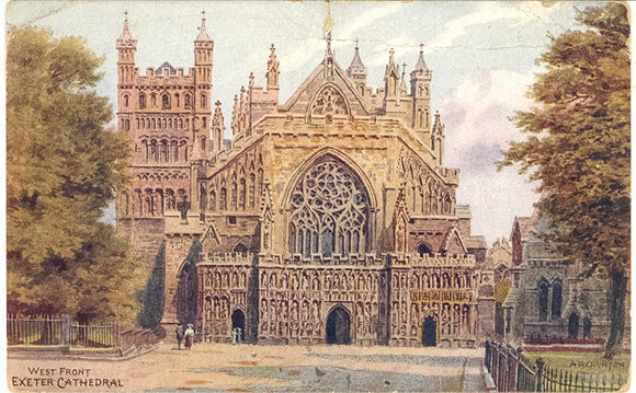 West Front, Exeter Cathedral, Devon - Carey's Emporium