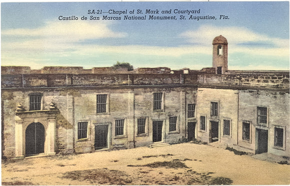 Chapel of St. Mark and Courtyard, Castillo de San Marcos National Monument, St. Augustine, FL - Carey's Emporium