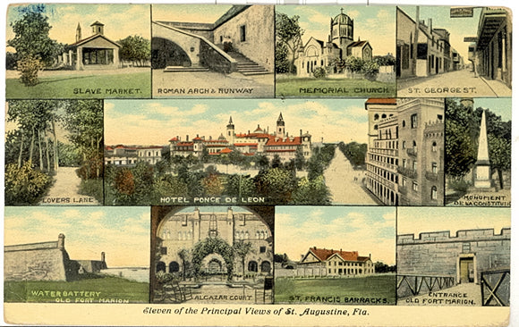 Eleven of the Principal Views of St. Augustine, FL - Carey's Emporium
