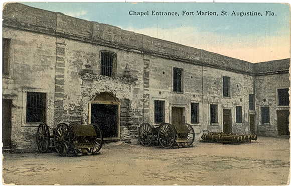 Chapel Entrance, Fort Marion, St. Augustine, FL - Carey's Emporium
