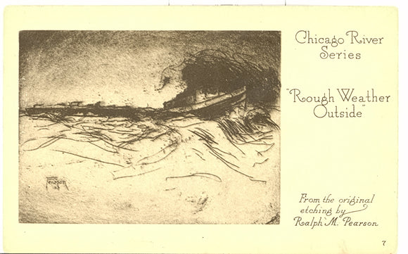 Chicago River Series, Rough Weather Outside, Chicago, IL - Carey's Emporium