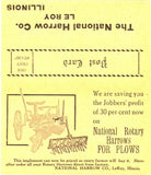National Harrow Co. Advertising, Le Roy, IL - Carey's Emporium
