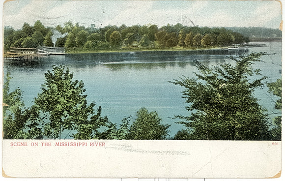 Scene on the Mississippi River, Freeport, IL - Carey's Emporium
