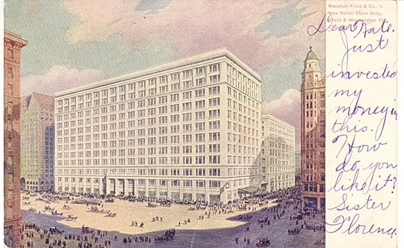 Marshall Field and Co.'s New Retail Store Bldg. State and Washington Sts. Chicago, IL - Carey's Emporium