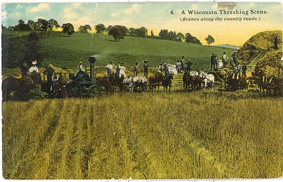 A Wisconsin Threshing Scene, Sandusky, WI - Carey's Emporium