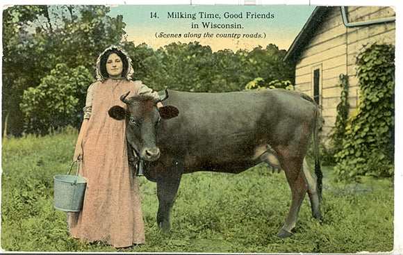 Milking Time, Good Friends in Wisconsin, Kenosha, WI - Carey's Emporium